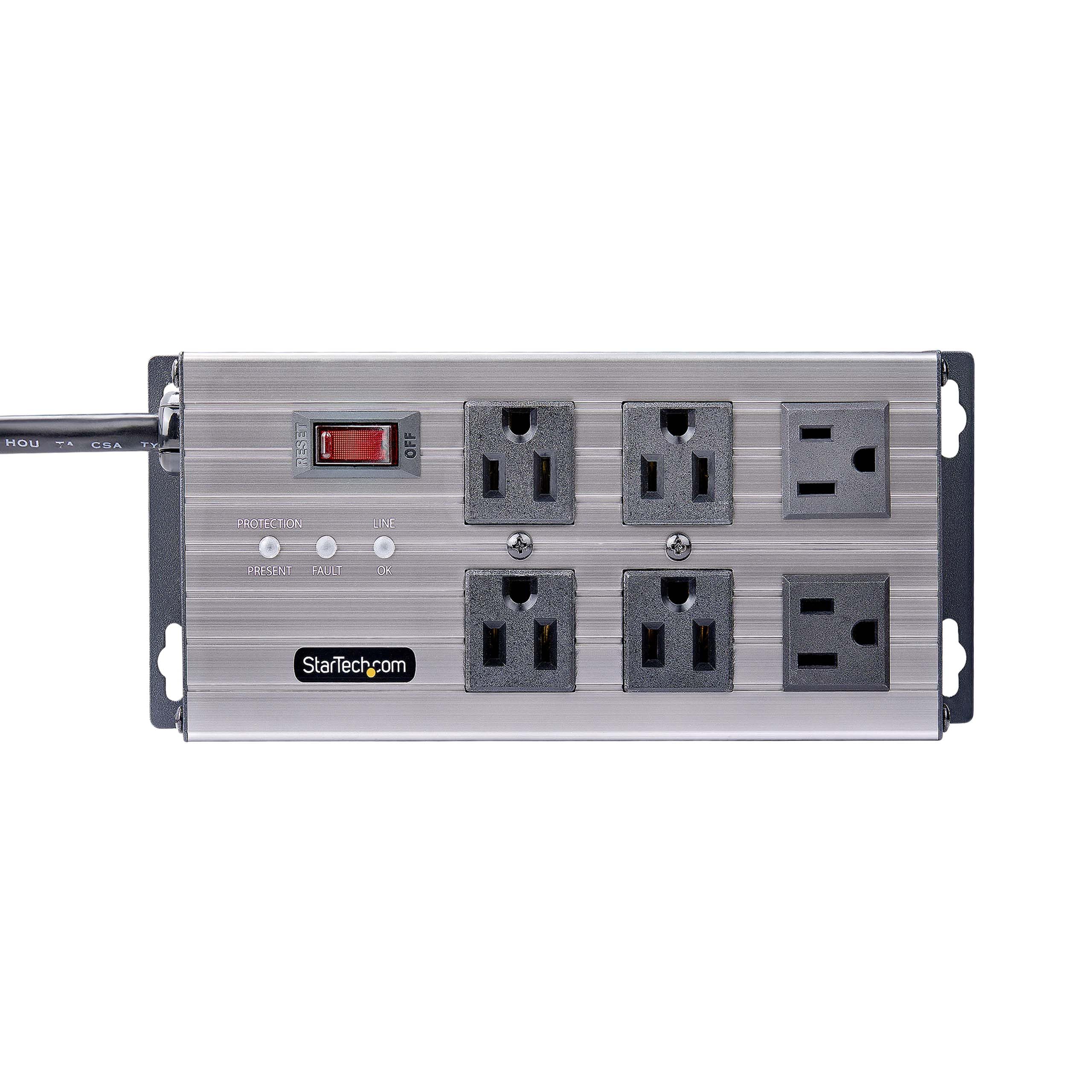 Foto 4 pulgar | Regleta De Alimentación Industrial Startech.com, 6 Salidas, 125 V/15 A, 2,4 M - Venta Internacional.