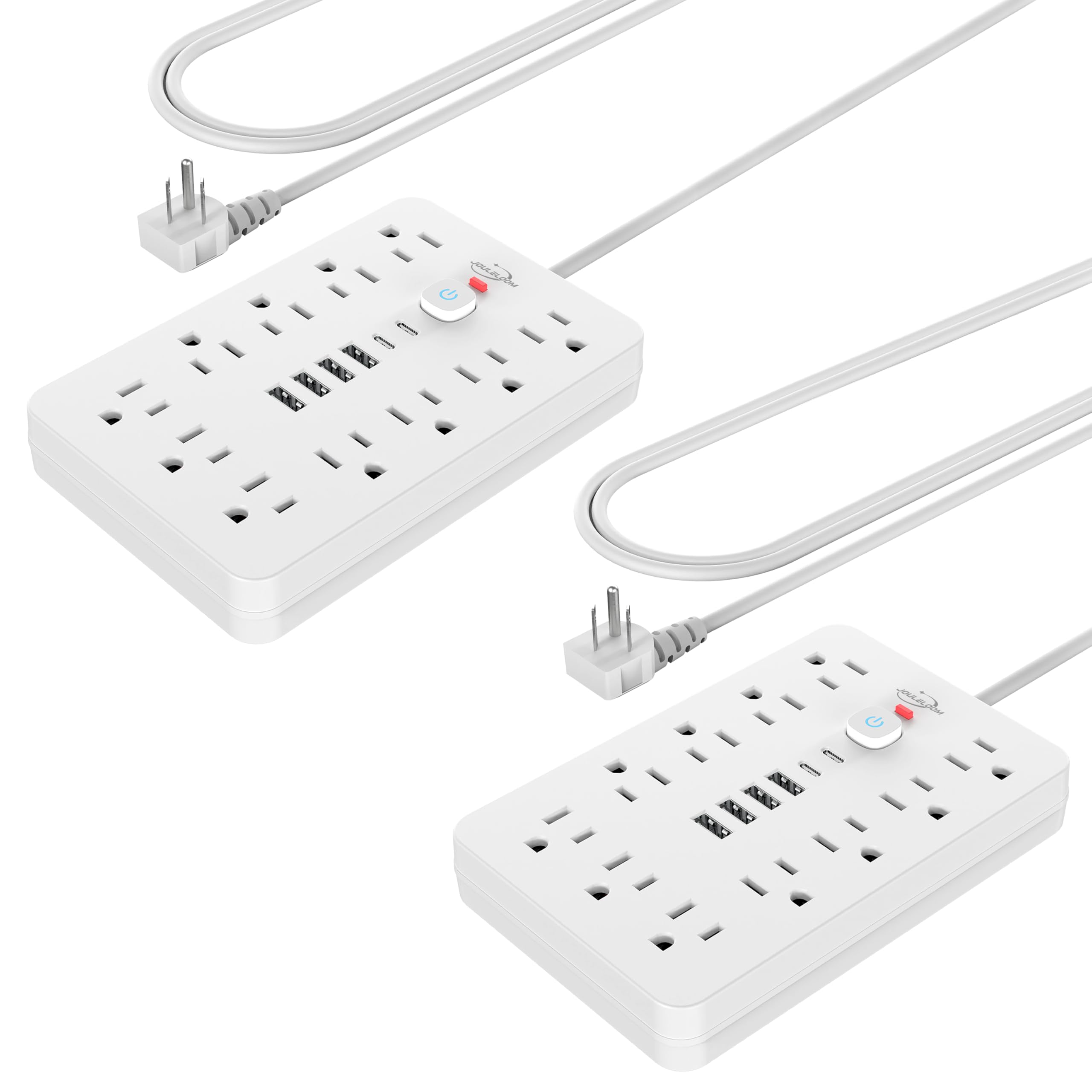 Protector Contra Sobretensiones Power Strip Jouleloom, 11 Salidas, 4 Usb, 2 Usb C - Venta Internacional.