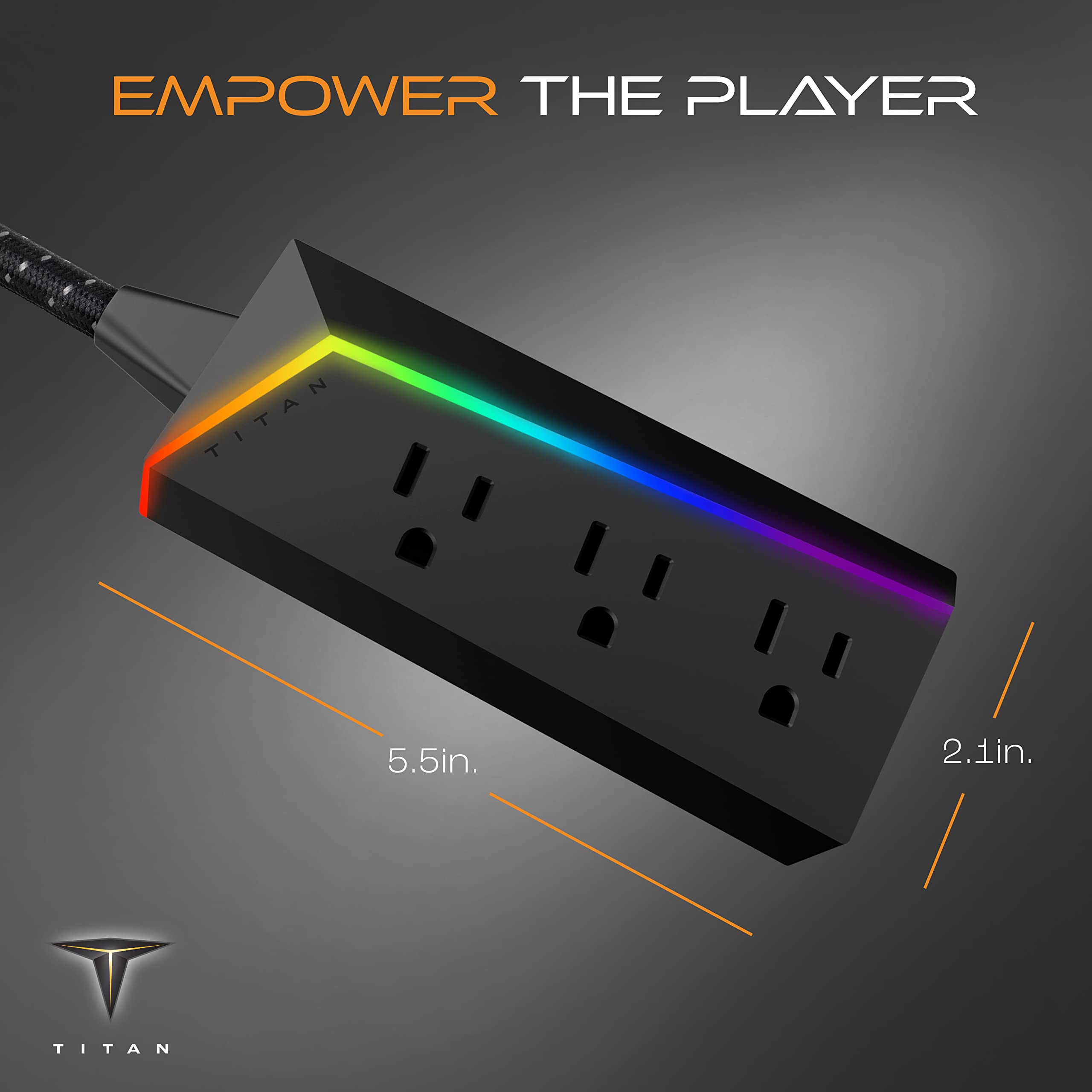 Foto 3 pulgar | Protector Contra Sobretensiones Power Strip Titan Surge 3 Outlet 240v 60046 - Venta Internacional.