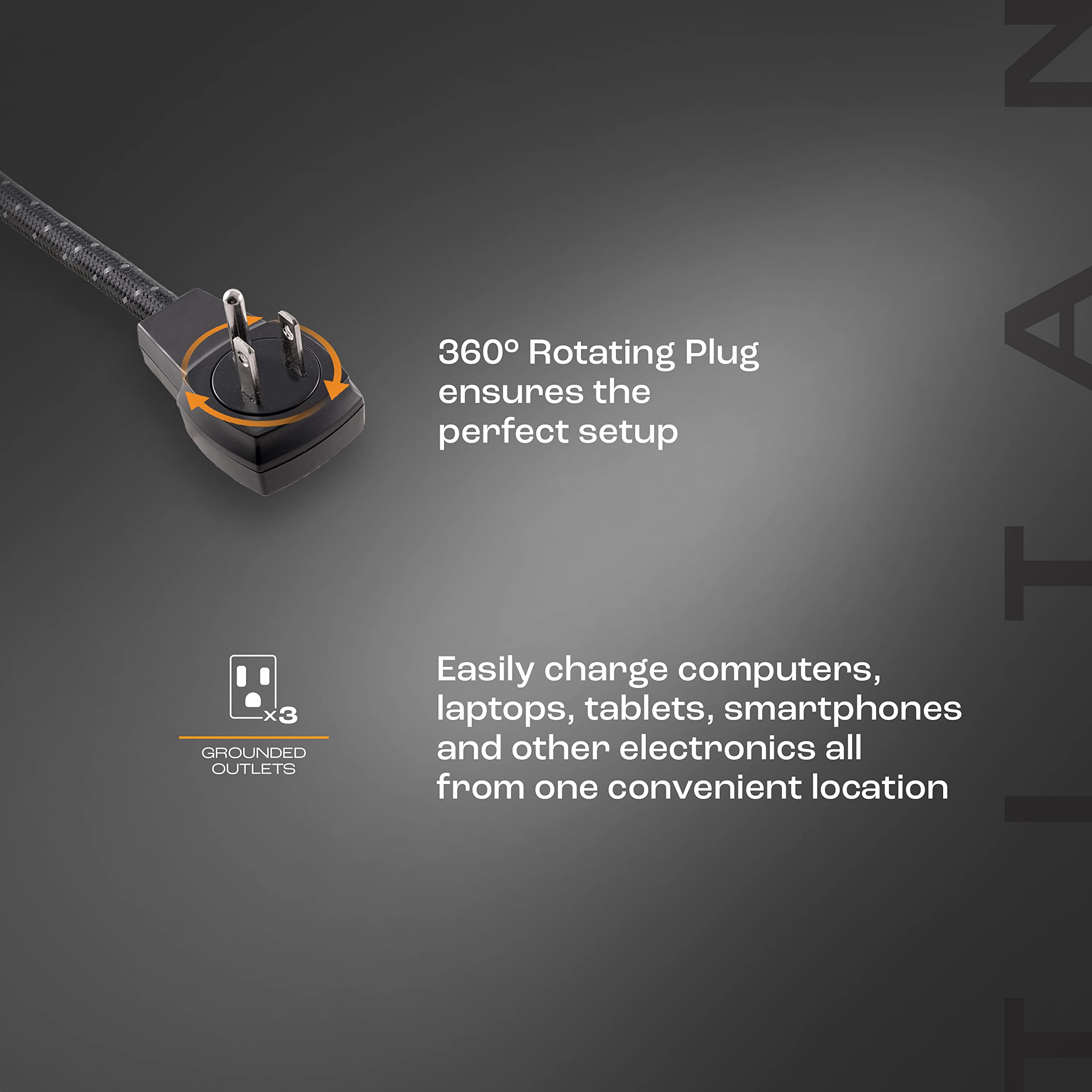 Foto 6 pulgar | Protector Contra Sobretensiones Power Strip Titan Surge 3 Outlet 240v 60046 - Venta Internacional.