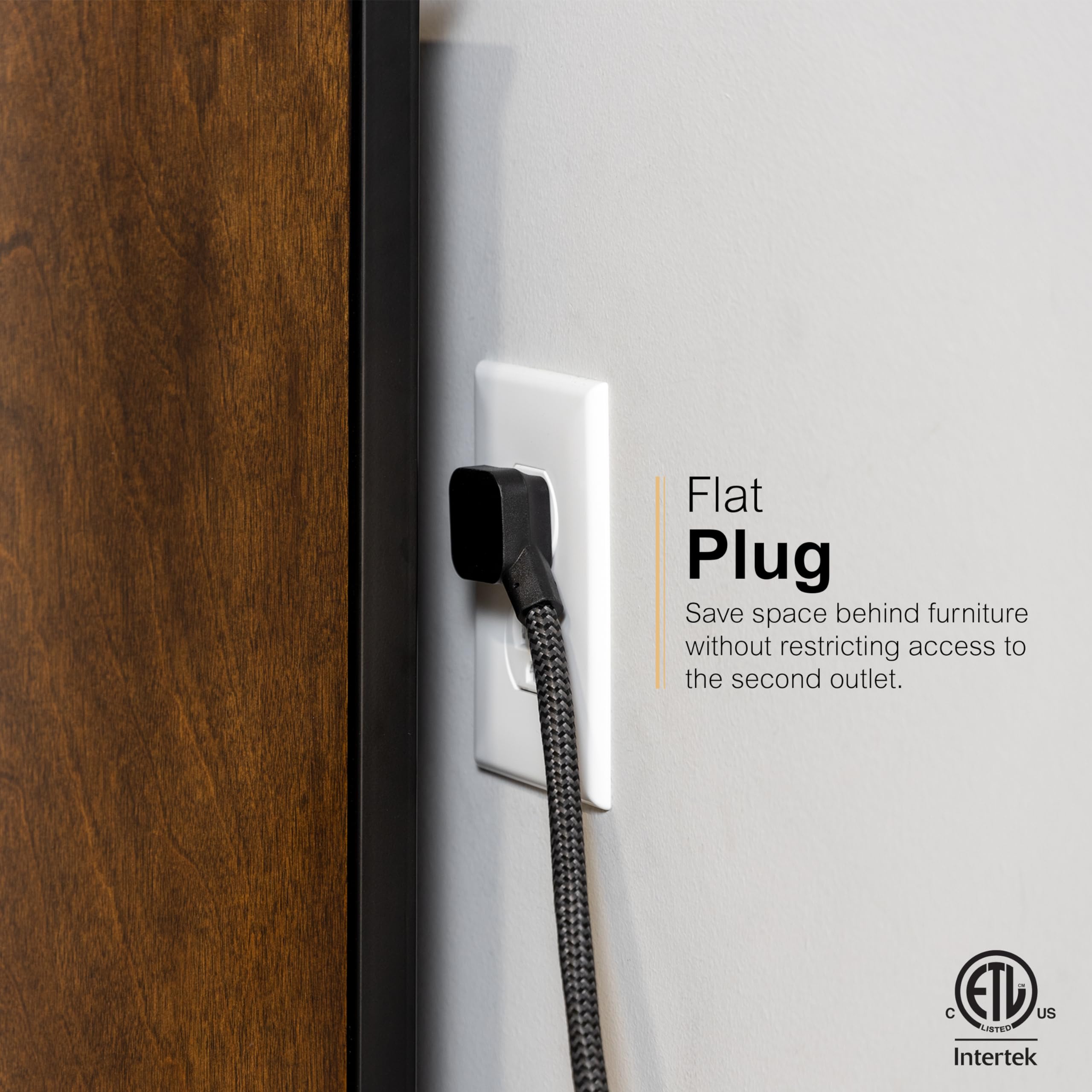 Foto 5 pulgar | Protector Contra Sobretensiones Ge De 6 Salidas Con Cable Trenzado 560j De 6 Pies, Negro - Venta Internacional.