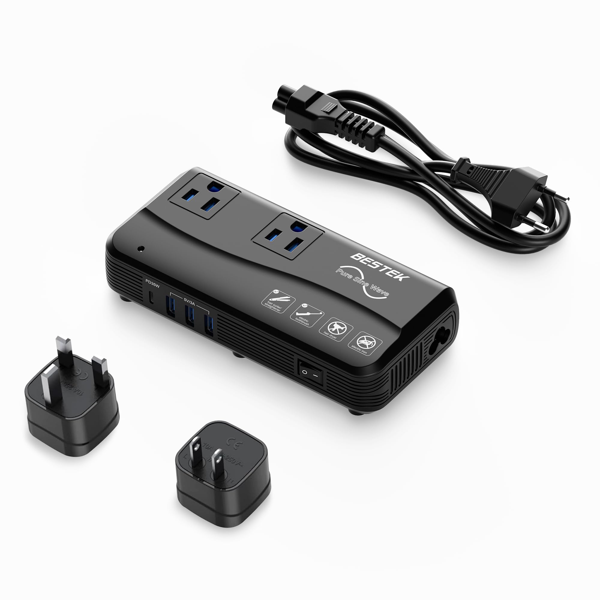 [convertidor De Voltaje] Bestek 600 W 220 V A 110 V Con Puerto Pd35w - Venta Internacional.