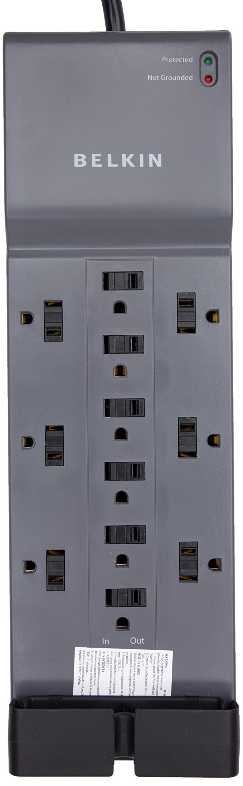 Protector Contra Sobretensiones Belkin Home And Office, Cable De 12 Salidas Y 8 Pies - Venta Internacional.