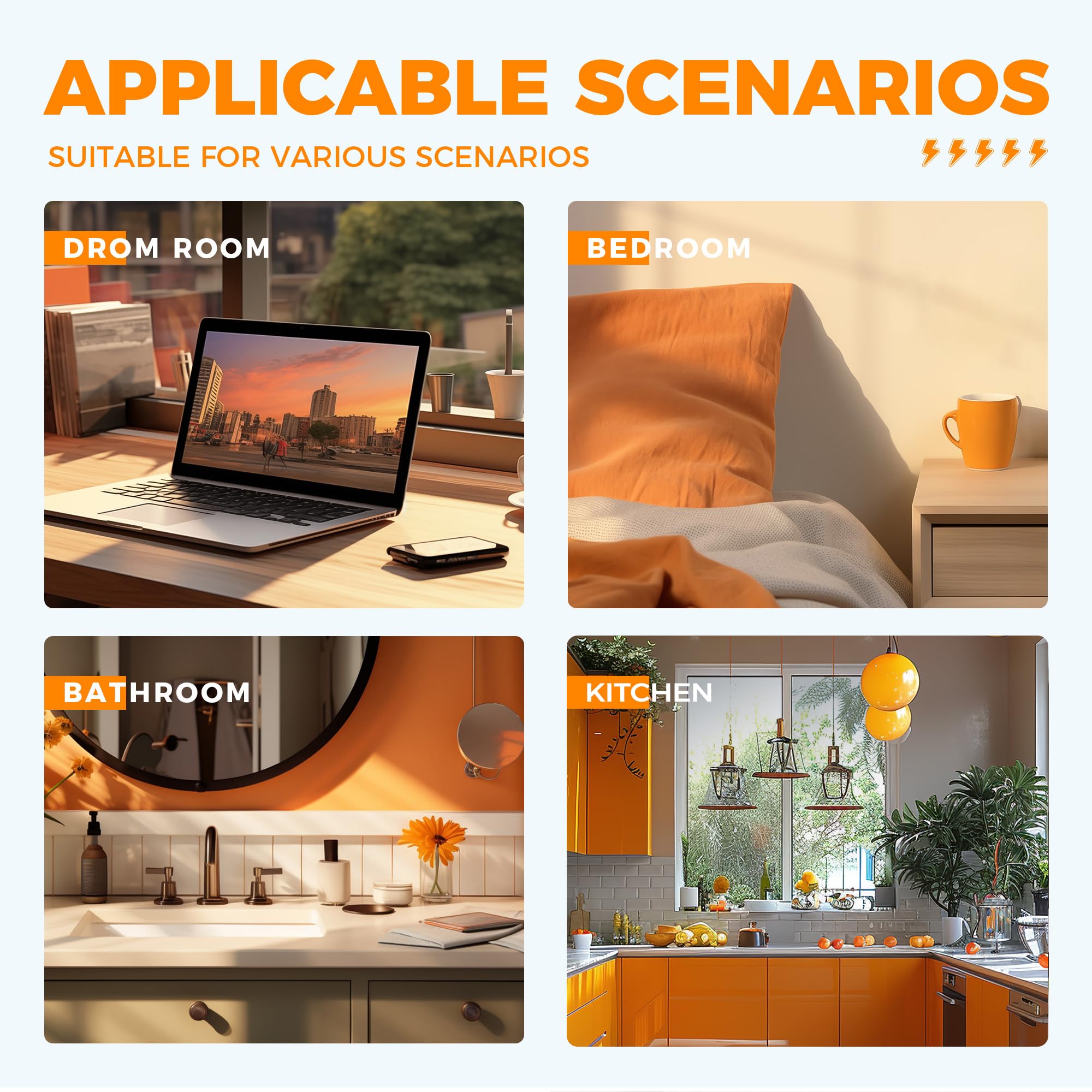 Foto 7 | Divisor De Enchufe Múltiple Tessan, Protector Contra Sobretensiones Con Usb - Venta Internacional.