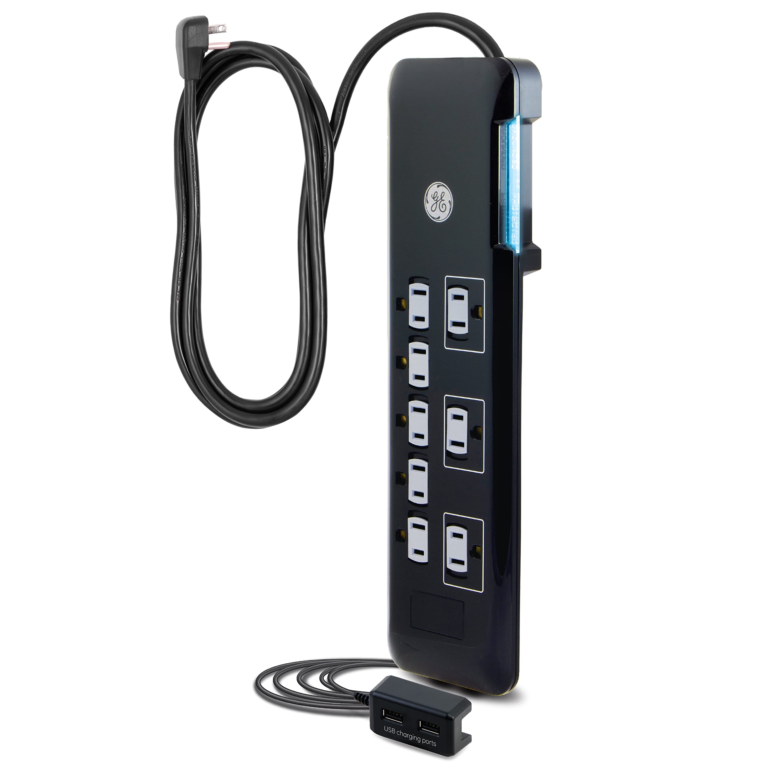 Foto 2 pulgar | Protector Contra Sobretensiones Ge Ultrapro De 8 Salidas Y 2 Puertos Usb De 4 Pies, Negro - Venta Internacional.