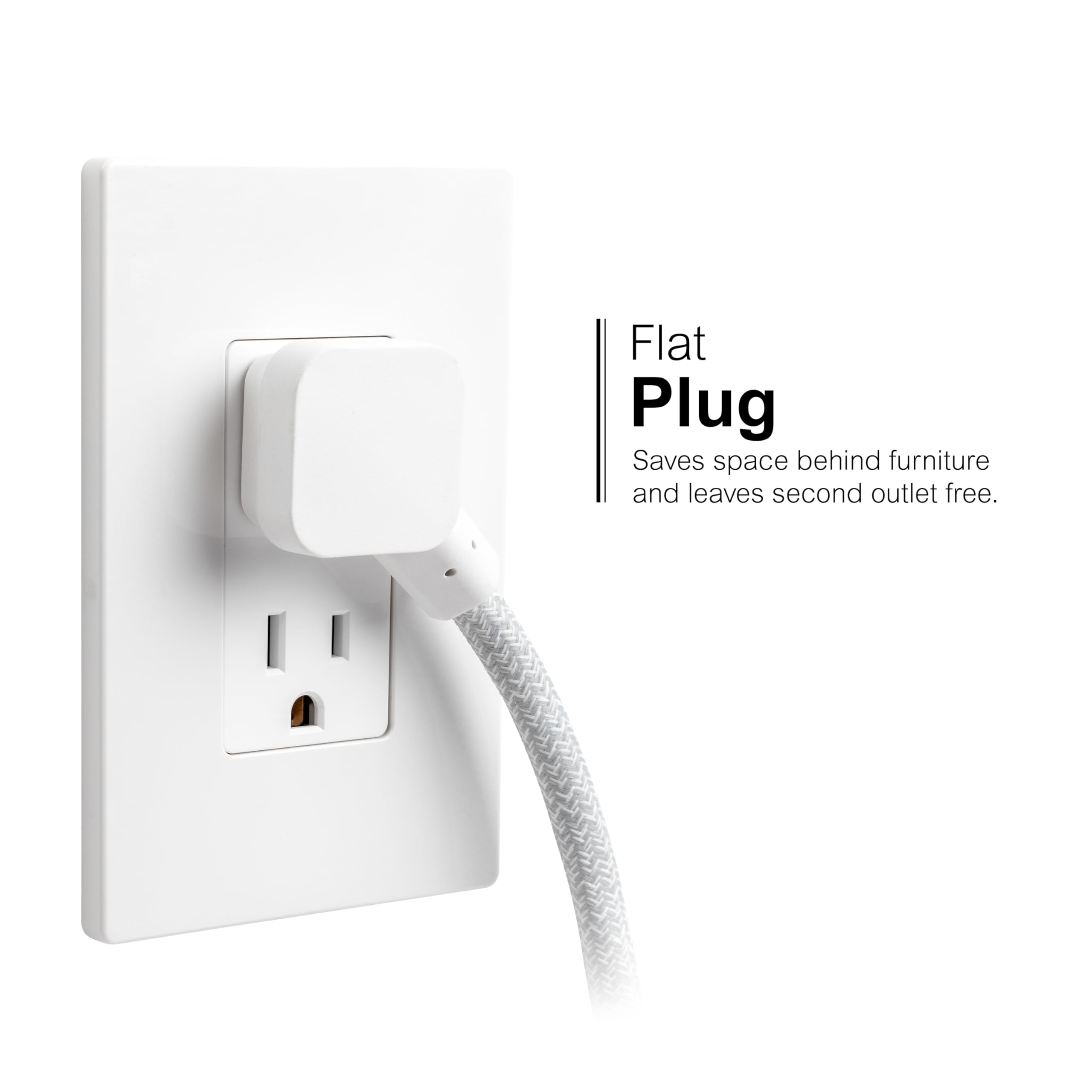 Foto 7 pulgar | Power Strip Ge 81597 Con 2 Salidas Y 3 Puertos Usb De 6 Pies, Color Blanco - Venta Internacional.
