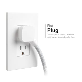 Foto 6 | Power Strip Ge 81597 Con 2 Salidas Y 3 Puertos Usb De 6 Pies, Color Blanco - Venta Internacional.
