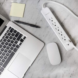 Foto 7 | Protector Contra Sobretensiones Power Strip Philips, 6 Salidas 1080j, 6 Pies - Venta Internacional.