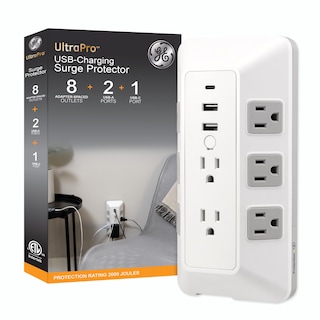 Foto 1 | Protector Contra Sobretensiones Ge De 8 Salidas Con Usb 2.1 A Y Usb-c 30 W 2000j - Venta Internacional.