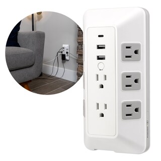 Foto 2 | Protector Contra Sobretensiones Ge De 8 Salidas Con Usb 2.1 A Y Usb-c 30 W 2000j - Venta Internacional.