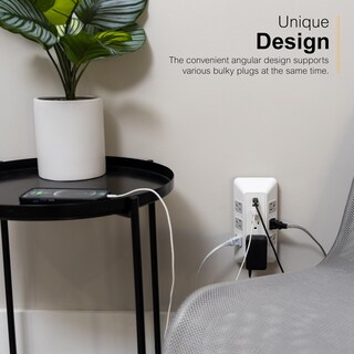 Foto 4 | Protector Contra Sobretensiones Ge De 8 Salidas Con Usb 2.1 A Y Usb-c 30 W 2000j - Venta Internacional.