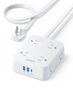 Foto 1 | Protector Contra Sobretensiones Power Strip Anker, 8 Salidas, 2 Usb A, 1 Usb C - Venta Internacional.