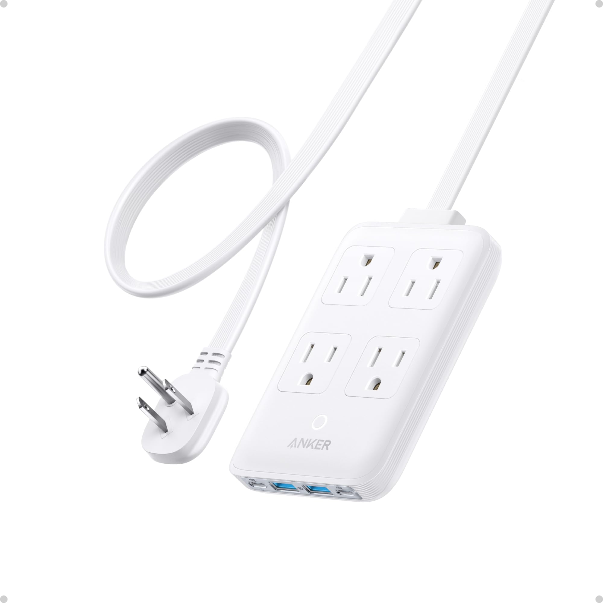 Foto 2 pulgar | Estación De Carga Anker Power Strip Usb-c 8 En 1 De 20 W, Cable De 5 Pies - Venta Internacional.