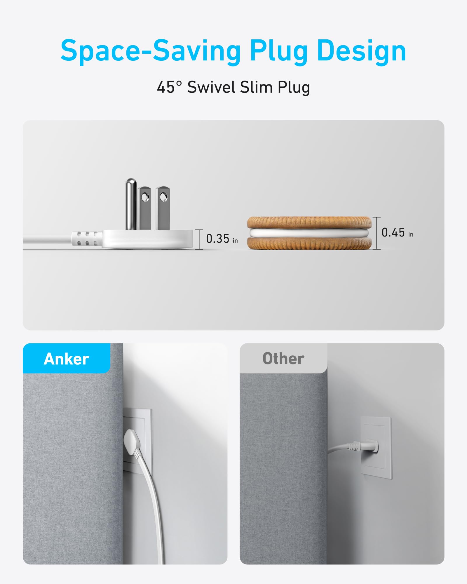 Foto 7 pulgar | Estación De Carga Anker Power Strip Usb-c 8 En 1 De 20 W, Cable De 5 Pies - Venta Internacional.
