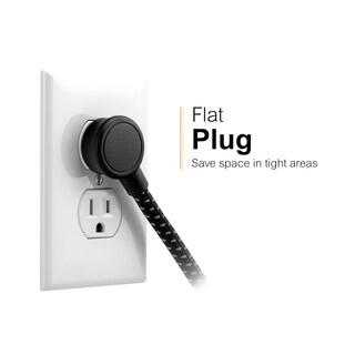 Foto 7 | Protector Contra Sobretensiones Ge 7 Outlet 2 Usb-a 2.4a 1470j 4 Pies Negro 82593 - Venta Internacional.