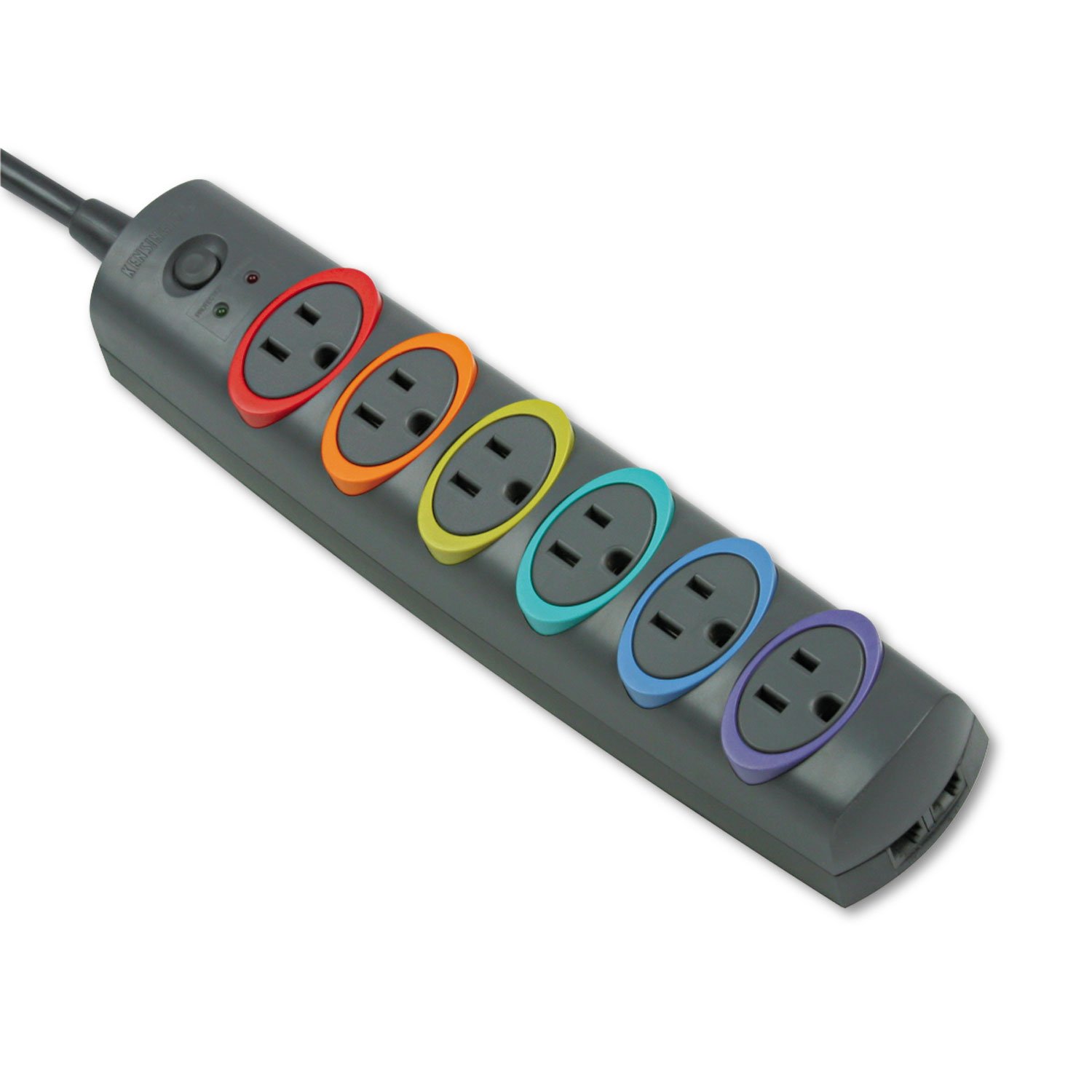 Protector Contra Sobretensiones Kensington Smartsockets, Cable De 6 Salidas Y 8 Pies - Venta Internacional.