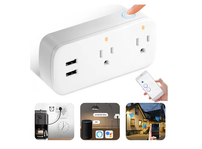 Foto 1 | Xtellar - Regleta Inteligente Wifi Con Multipuertos Y Cargador Integrado Para Modernizar Tu Hogar