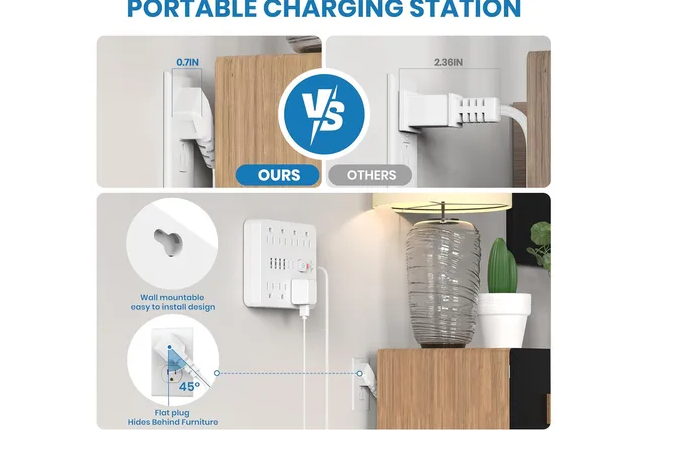 Foto 5 pulgar | Xtellar, Regulador De Alta Potencia Con 11 Salidas, 4 Usb, 2 Tipo C Y Cable De 3 Metros Para Máxima Conectividad