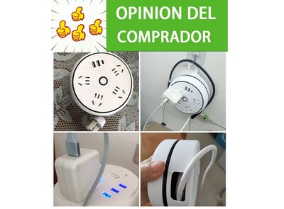 Foto 3 | Xtellar Multicontactos Retráctil De Viaje Con 4 Tomas Y 2 Puertos Usb