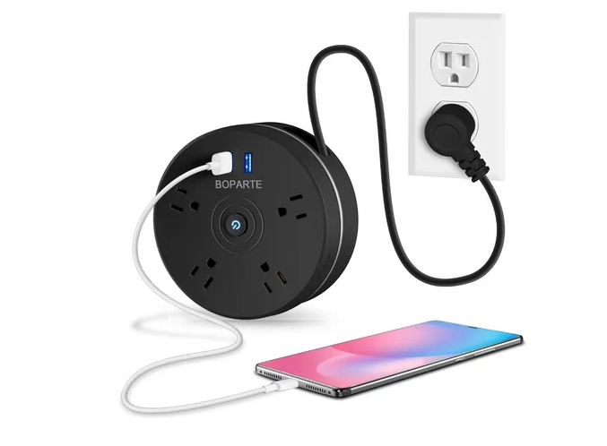 Foto 2 pulgar | Xtellar Regleta Ultramoderna Cargador Multifuncional, 4 Salidas Y 3 Puertos Usb Alta Velocidad, Negro