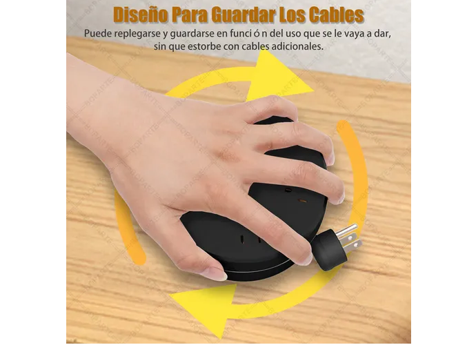 Foto 4 pulgar | Xtellar Regleta Ultramoderna Cargador Multifuncional, 4 Salidas Y 3 Puertos Usb Alta Velocidad, Negro
