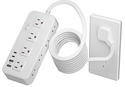 Foto 1 | Xtellar Multicontactos - Extensiones Elegantes Con 4 Salidas, 3 Puertos Usb, 1 Tipo-c, Cable De 5m