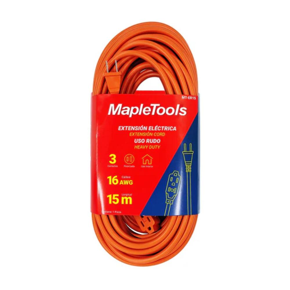 Extension Electrica Uso Rudo De 15m Cal 16 Maple Tools