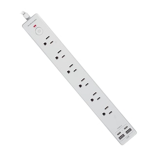 Foto 1 | Multicontacto 100cm 6 Entradas+2usb+2tipoc Audiobahn Abm1106