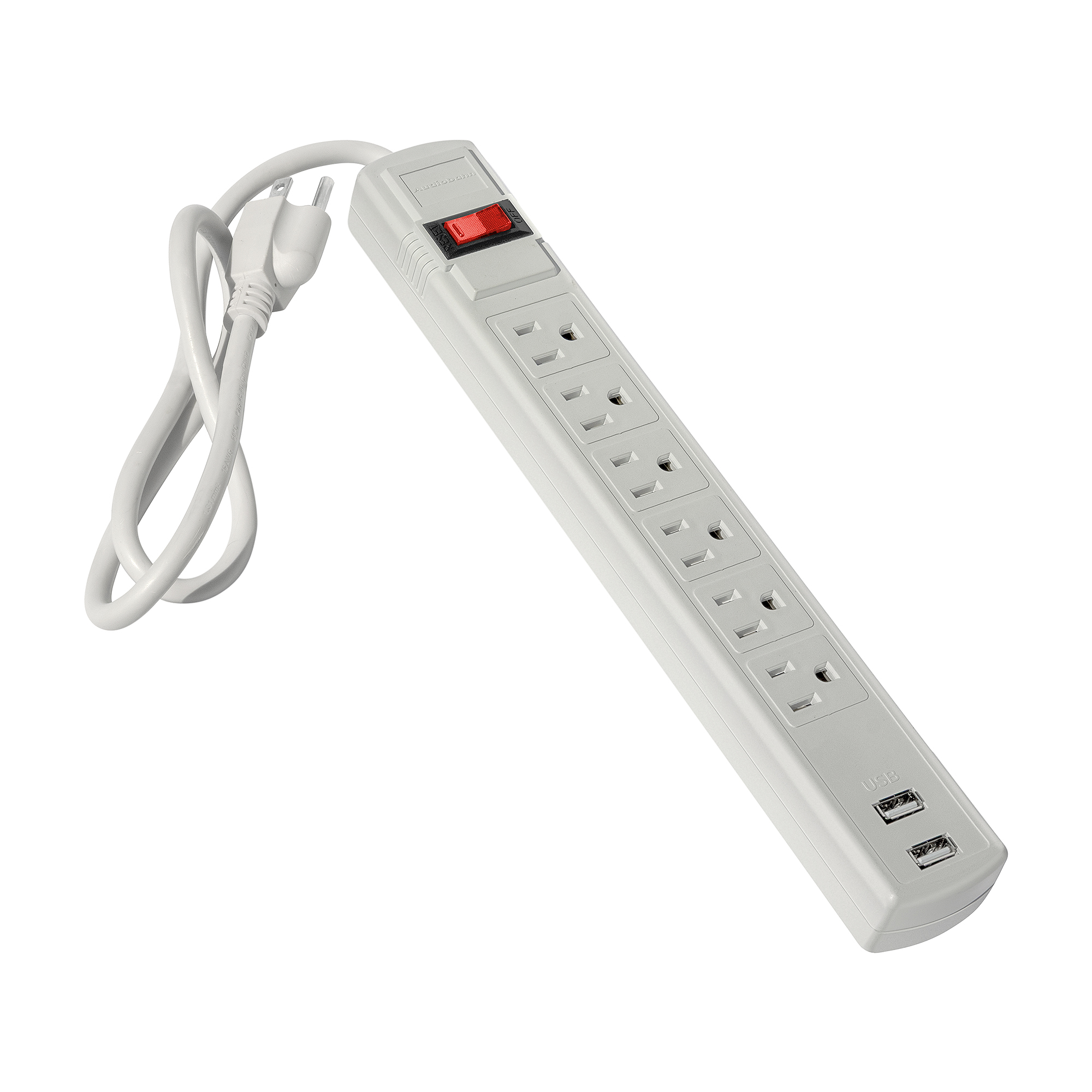 Foto 3 pulgar | Multicontacto 90cm 6 Entradas+2usb+2 Tipo C Audiobahn Abm906