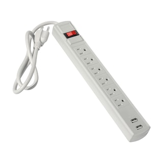 Foto 2 | Multicontacto 90cm 6 Entradas+2usb+2 Tipo C Audiobahn Abm906