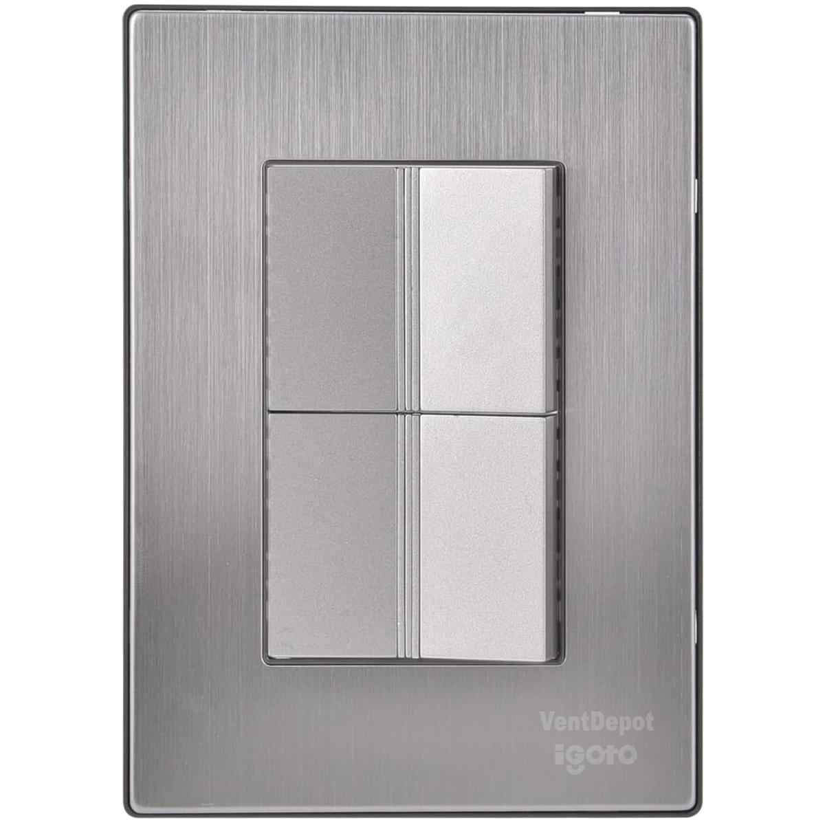 Apagador Armado Ventdepot Mxixu-001 1 Pieza Plateado