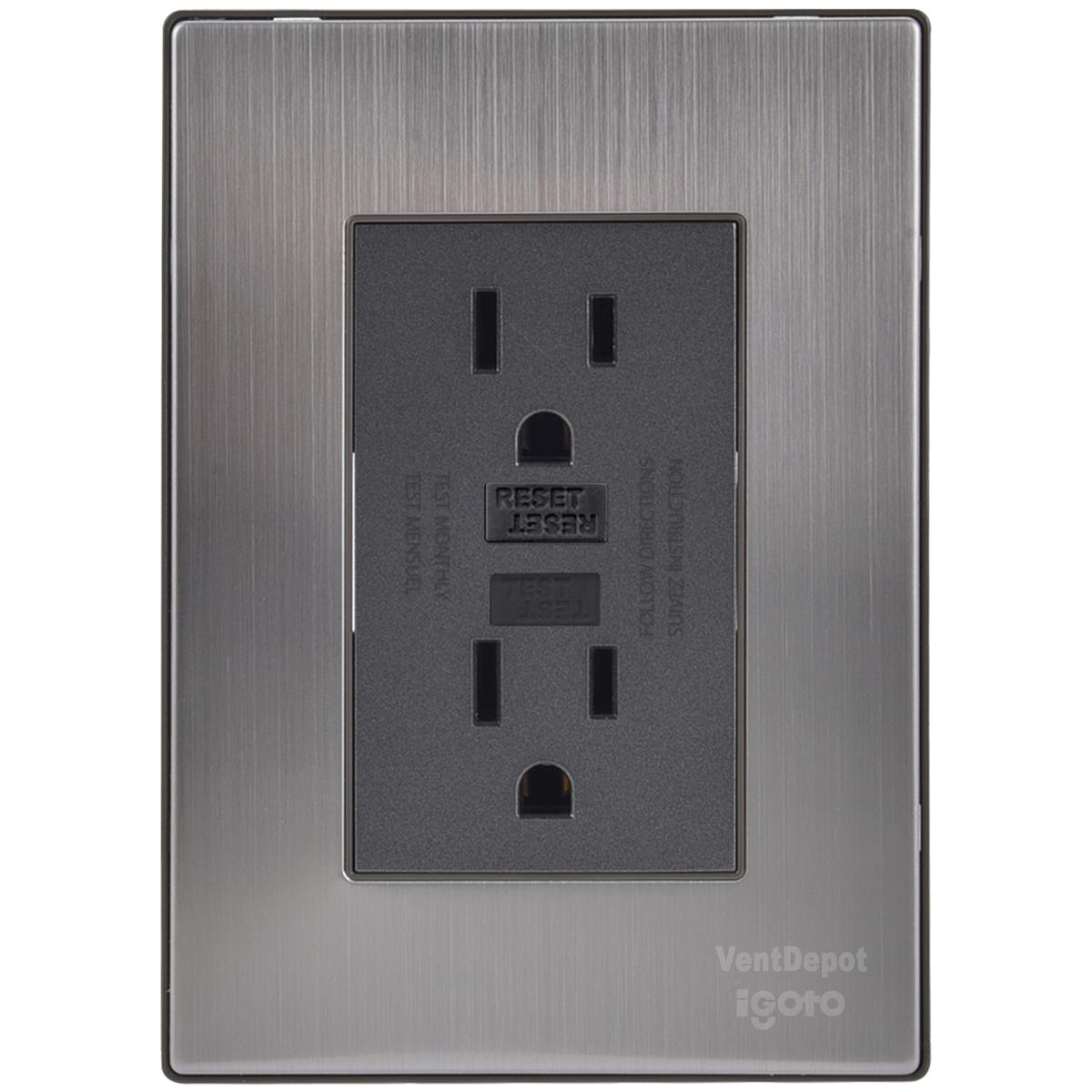 Placa Duplex Ventdepot Mximf-001 1 Pieza Plateado