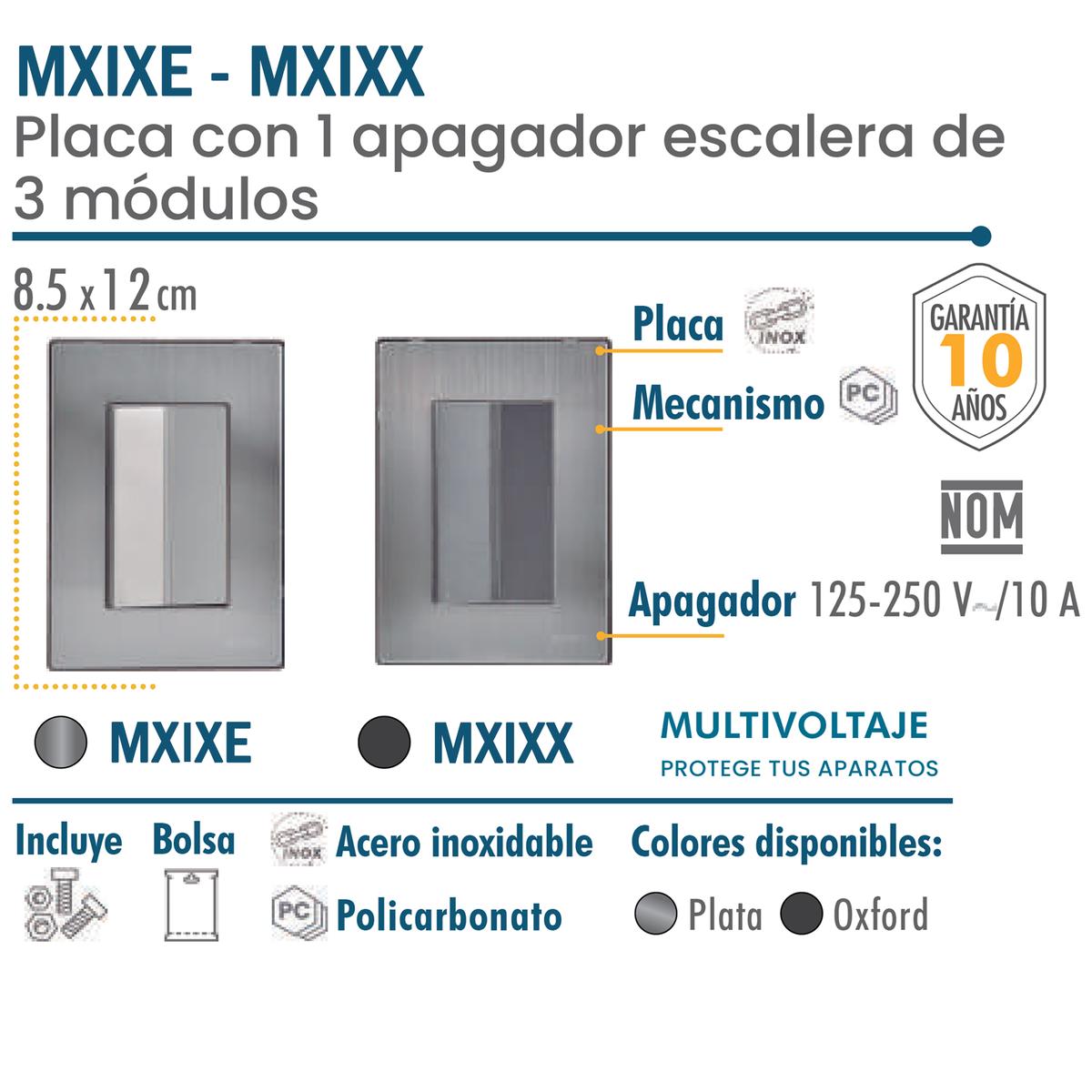 Foto 3 | Apagador De Escalera Ventdepot Mxixx-004 4 Piezas Plateado