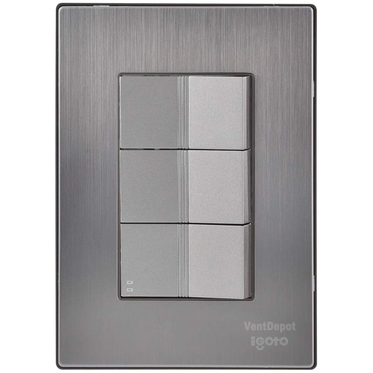 Interruptores Escalera Ventdepot Mxiia-001 1 Pieza Plateado