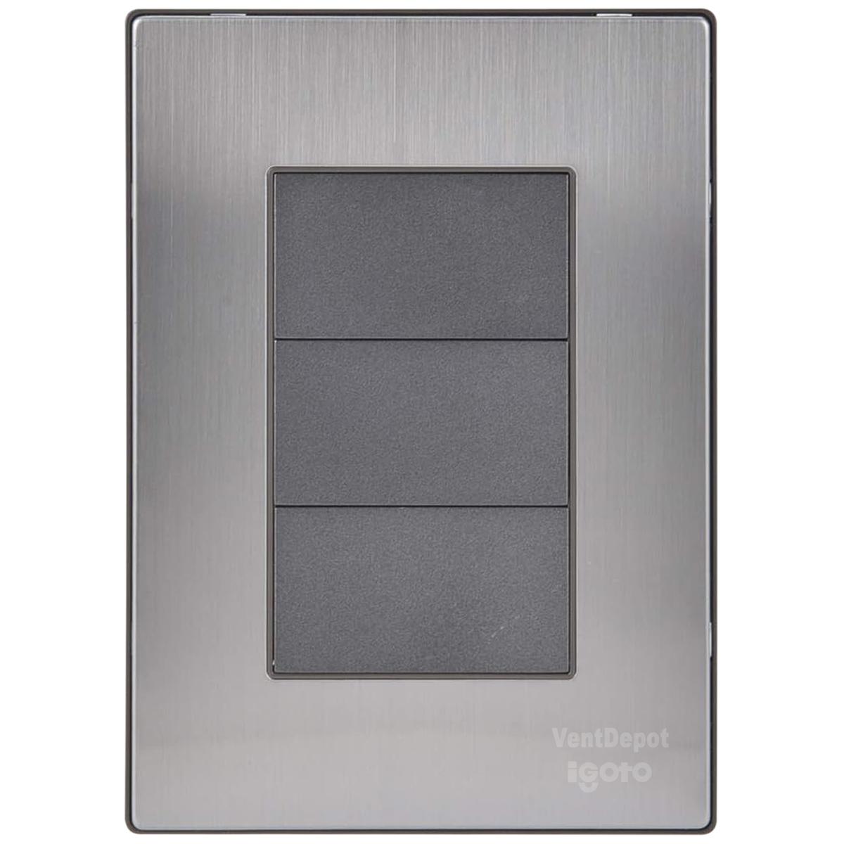 Placa Ciega Ventdepot Mxiuf-001 1 Pieza Plateado