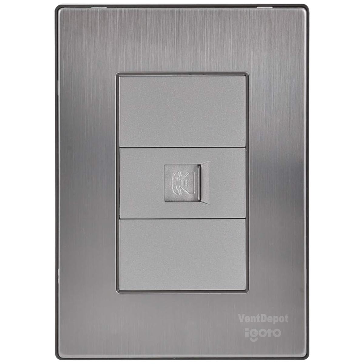 Contacto De Teléfono Armado Ventdepot Mxiun-001 1 Pieza Plateado