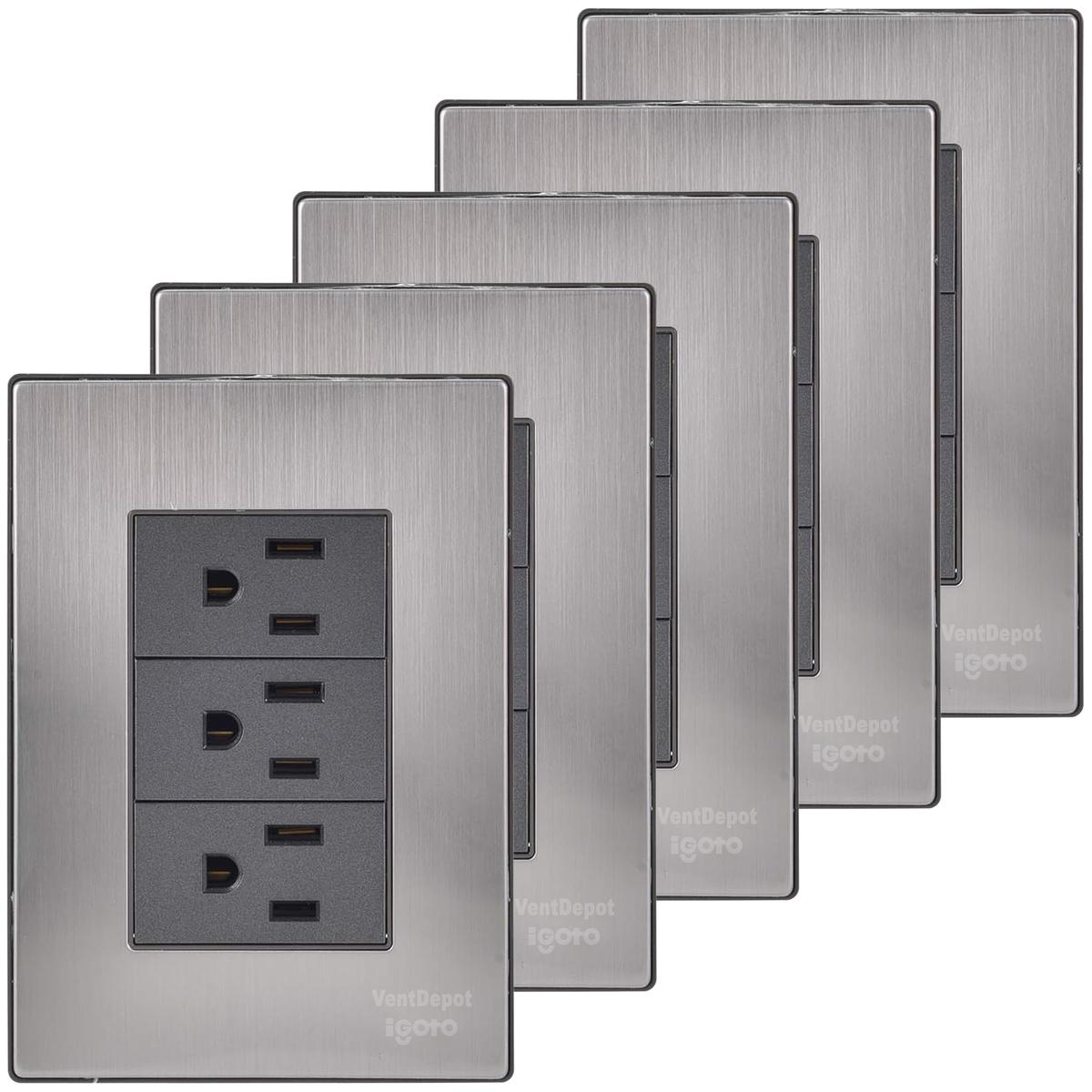 Placa Armada Contactos Ventdepot Mxior-005 5 Piezas Plateado