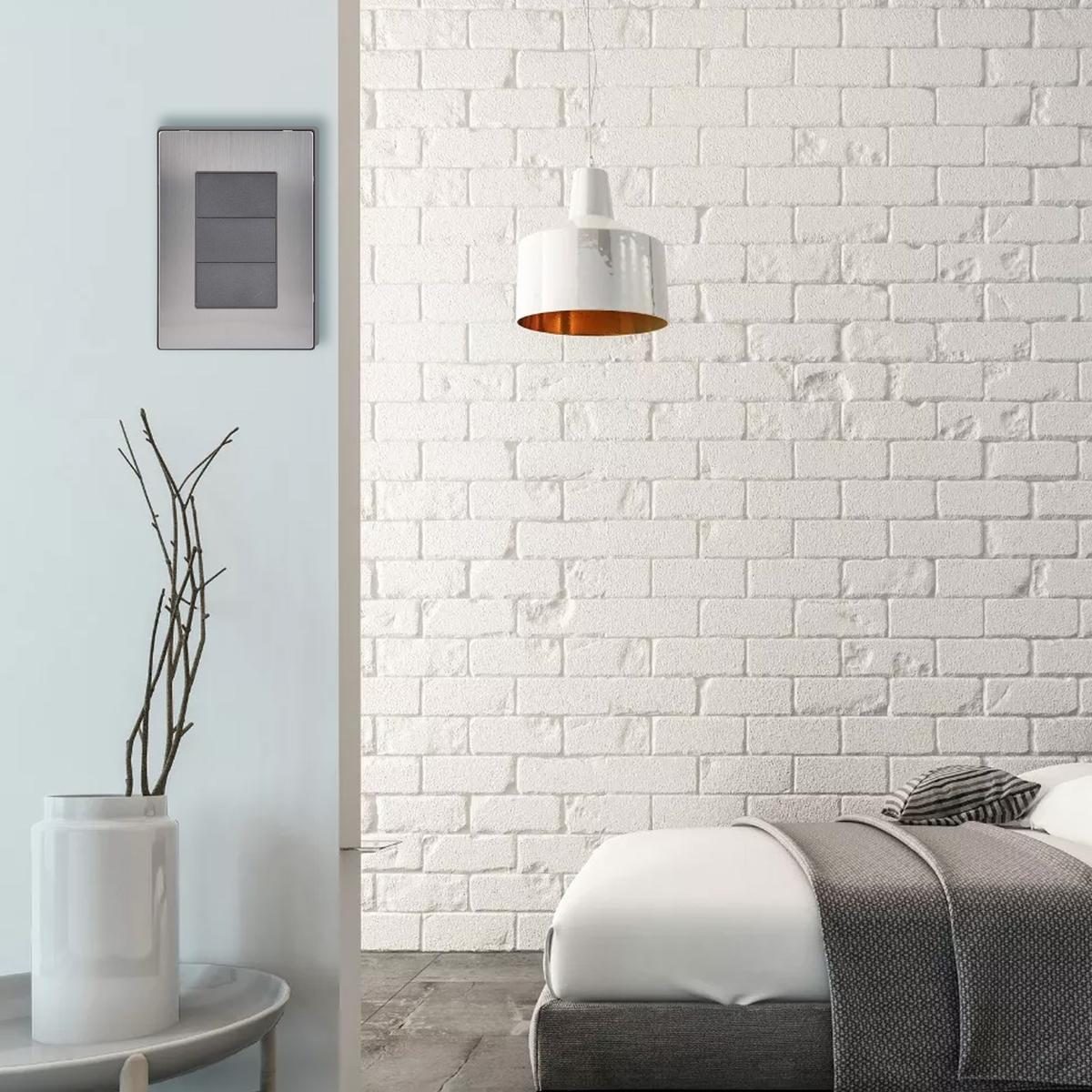 Foto 6 | Placa Ciega Elegante Ventdepot Mxiuf-002 2 Piezas Plateado