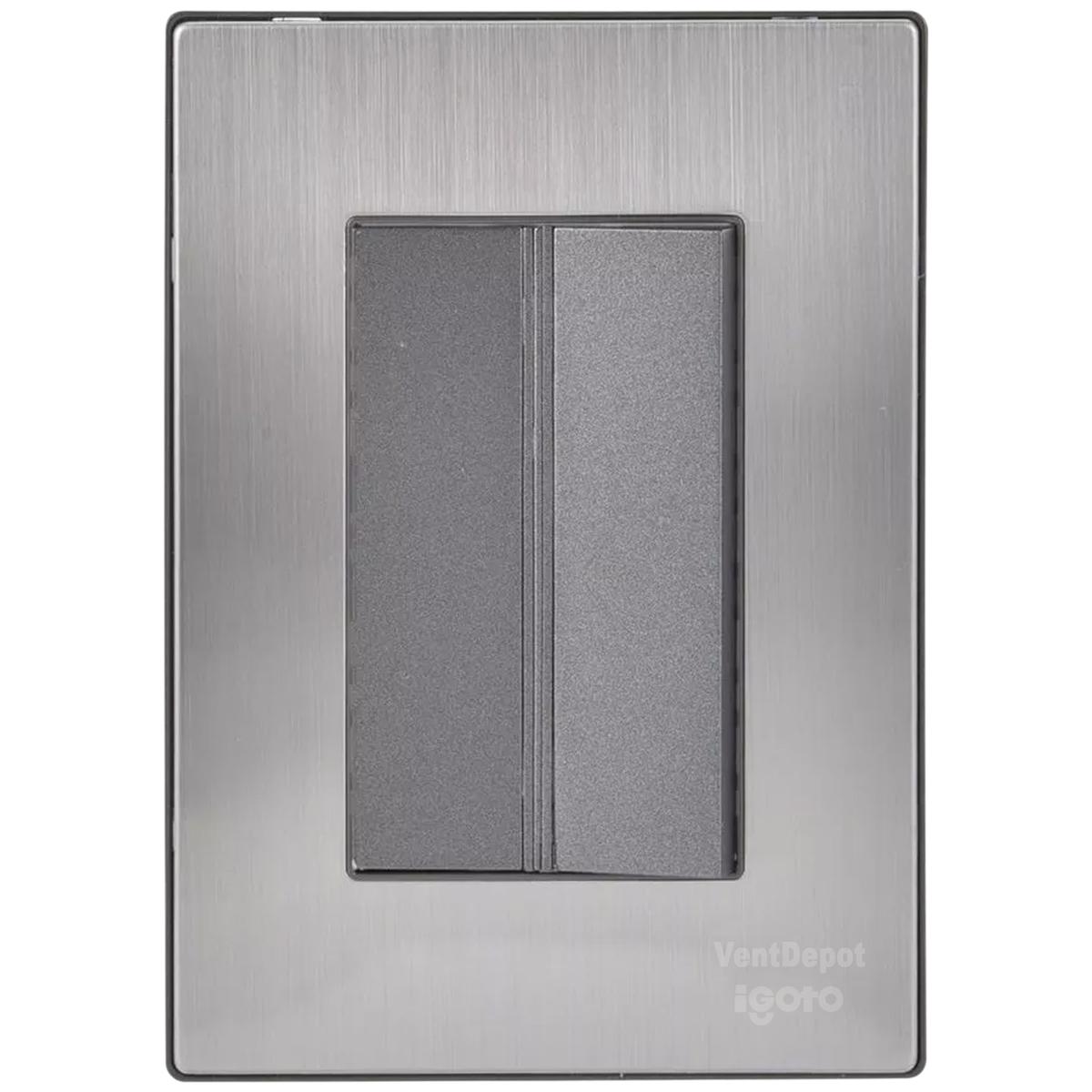 Apagador Interruptor Grande Ventdepot Mxiod-001 1 Pieza Plateado