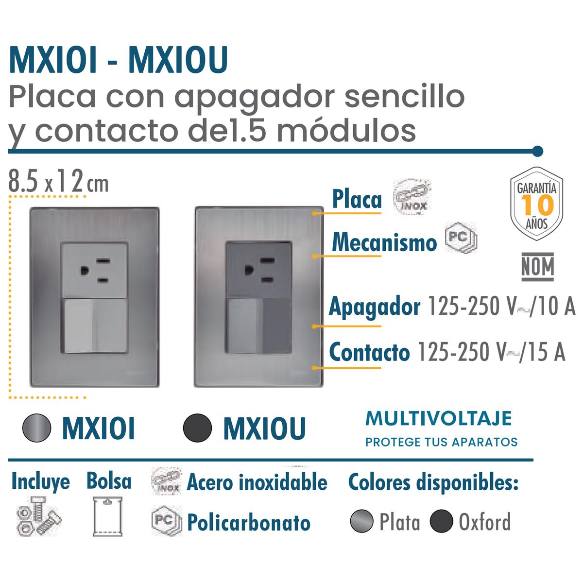 Foto 4 pulgar | Apagador Resistente Ventdepot Mxioi-006 10 Piezas Plateado