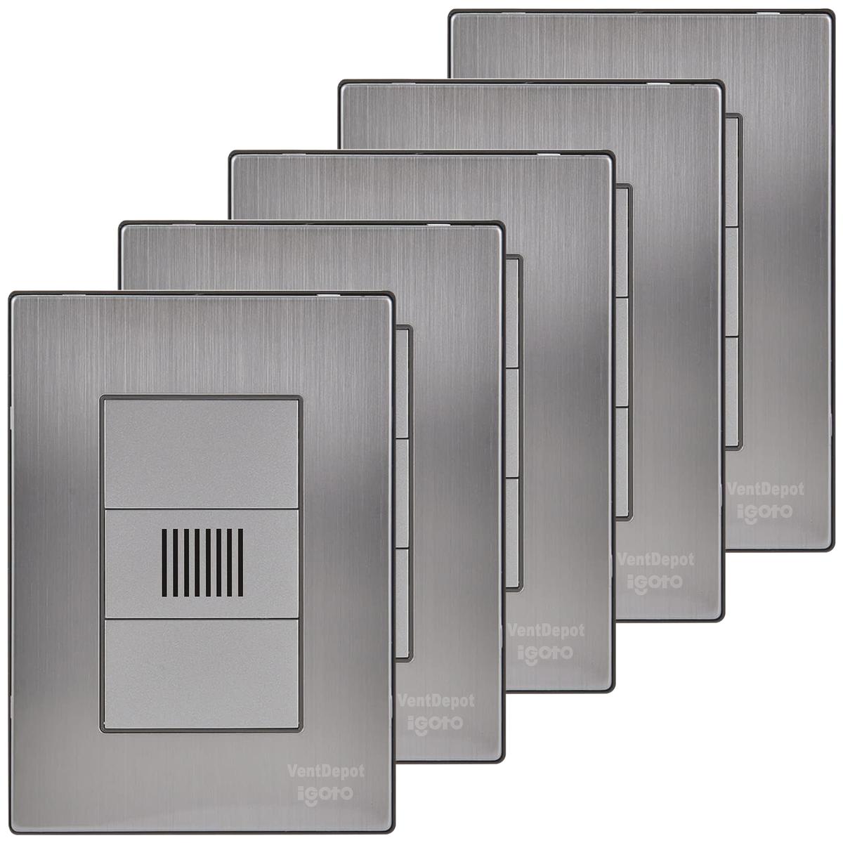 Zumbador Placa Duradera Ventdepot Mxiuz-005 5 Piezas Plateado