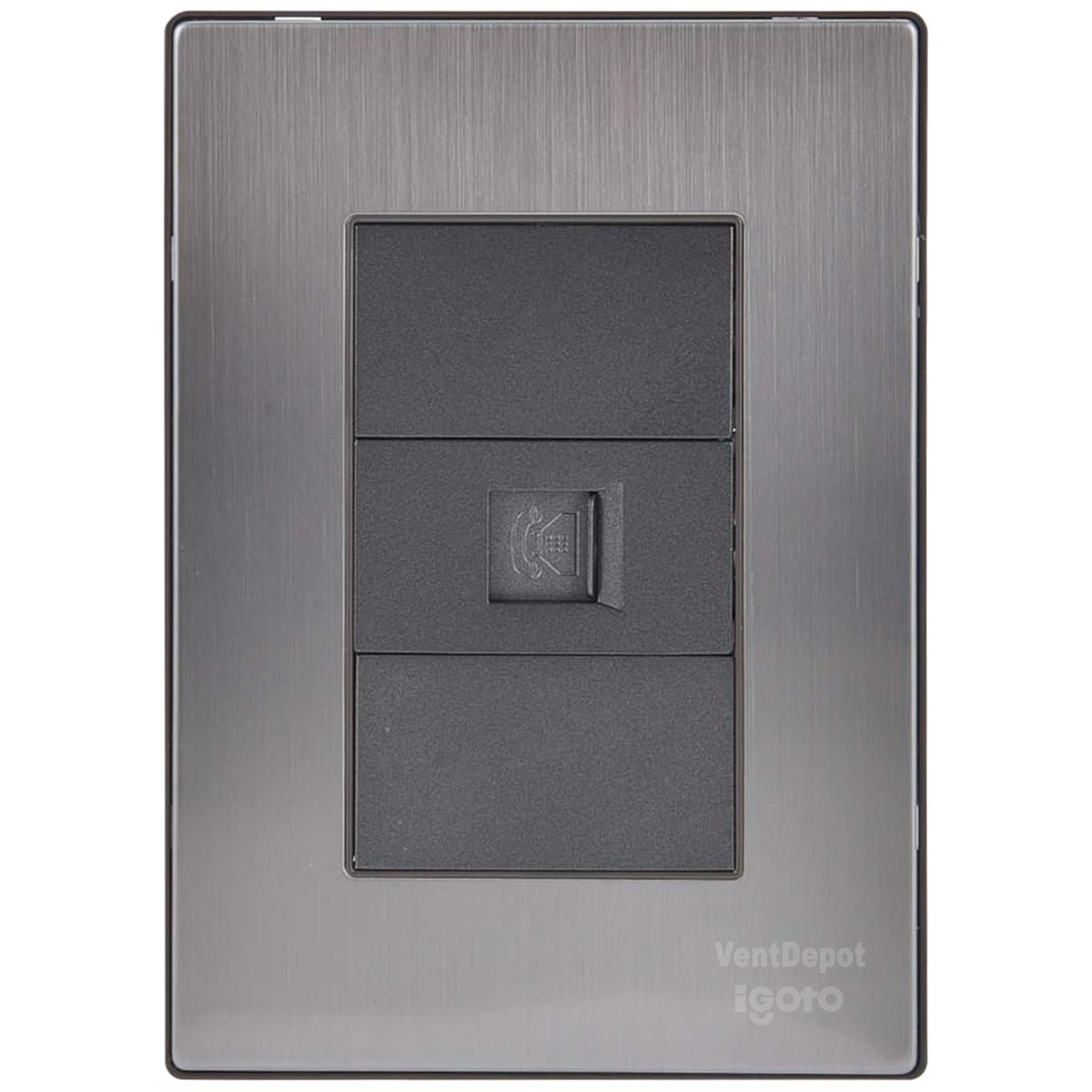 Foto 3 pulgar | Placa De Pared Ventdepot Mxiut-001 1 Pieza Plateado