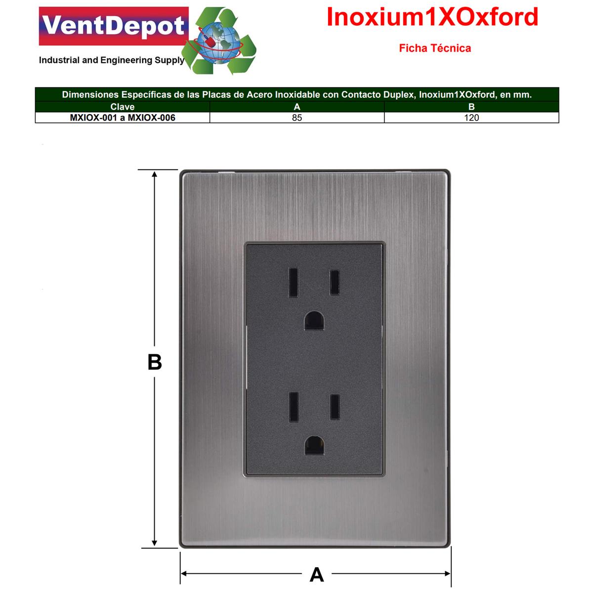 Foto 5 | Placa Armada Ventdepot Mxiox-005 5 Piezas Plateado