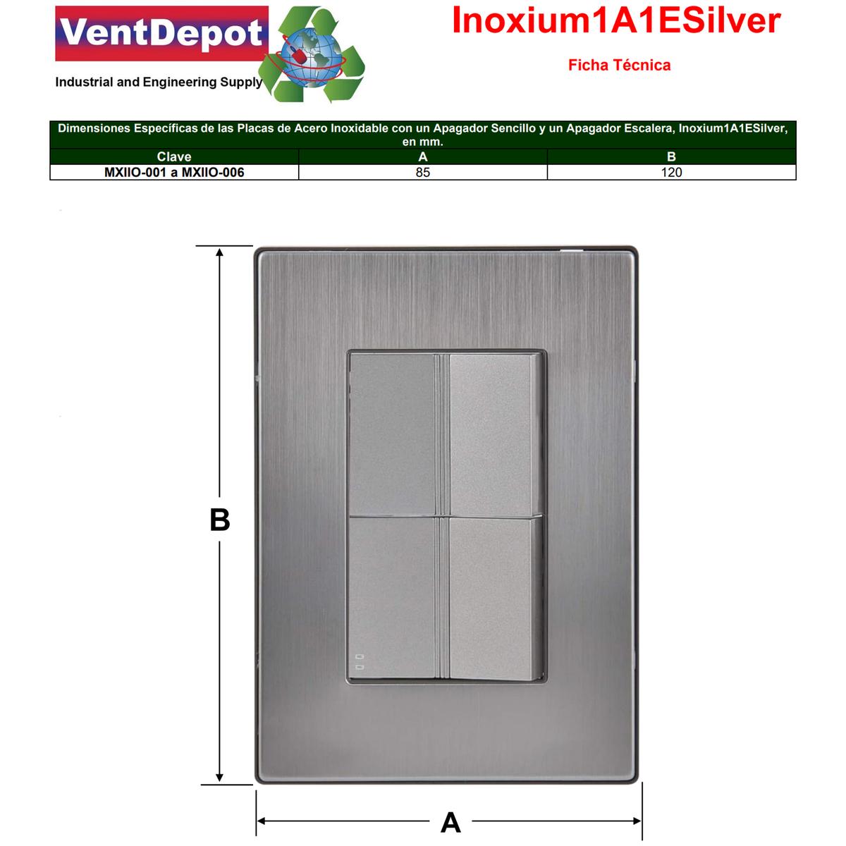 Foto 5 | Apagadores Certificados Ventdepot Mxiio-006 10 Piezas Plateado