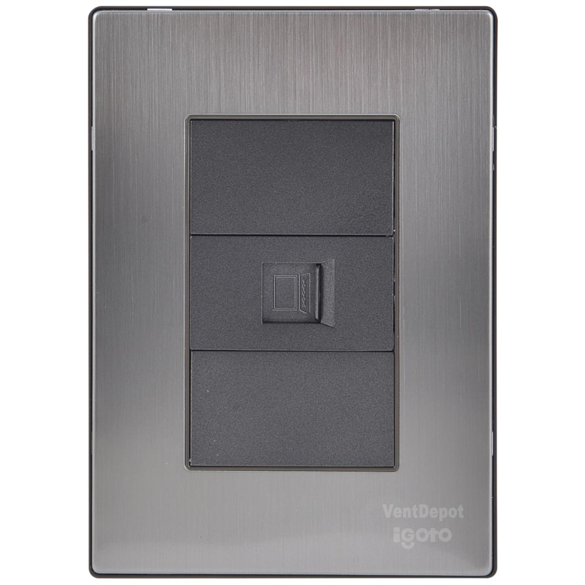 Contacto De Red Para Pared Ventdepot Mxifr-001 1 Pieza Plateado