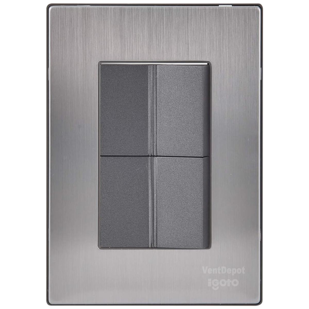 Apagador De Pared Ventdepot Mxixm-001 1 Pieza Plateado