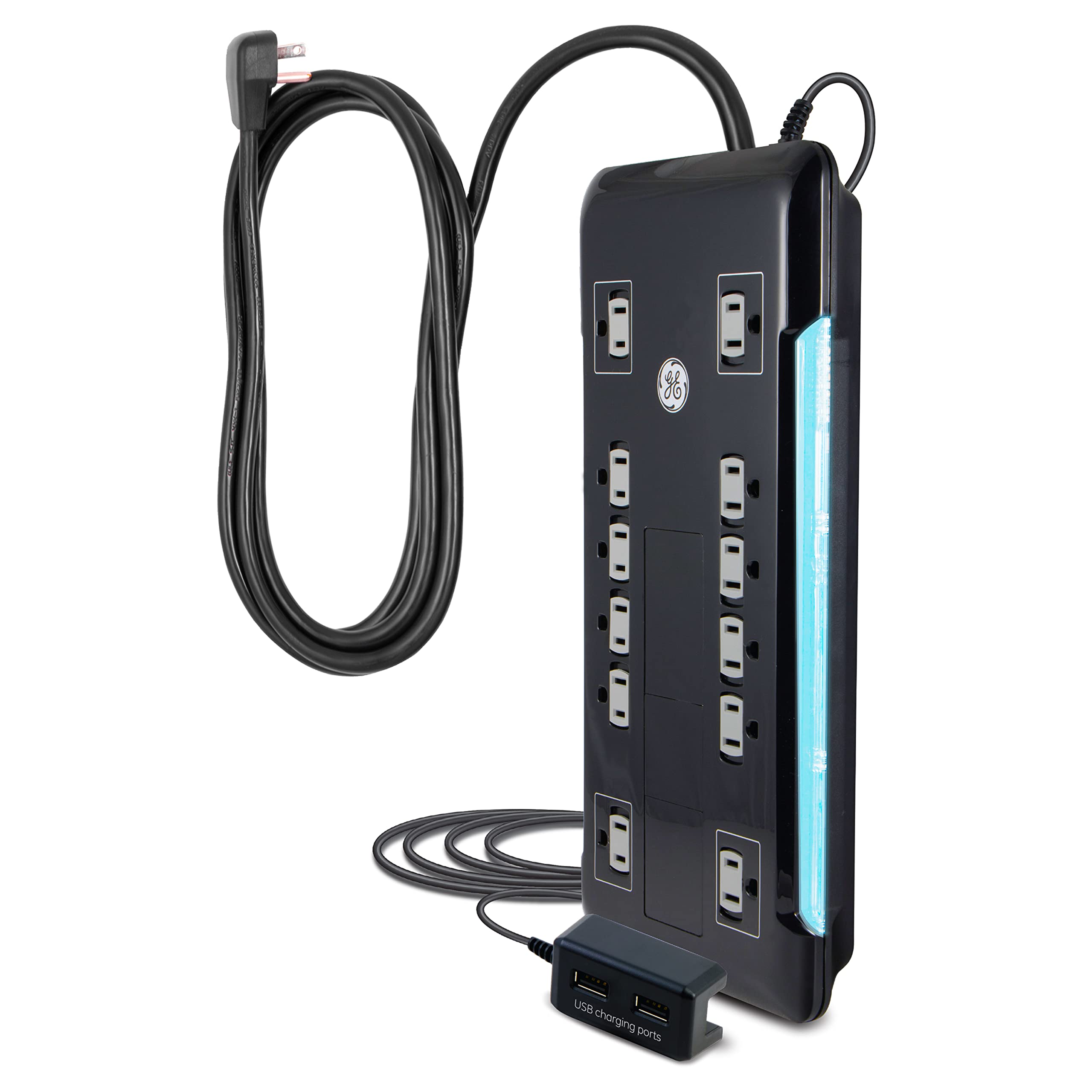 Protector Contra Sobretensiones Ge Ultrapro De 12 Salidas Y 2 Puertos Usb 4320j - Venta Internacional.