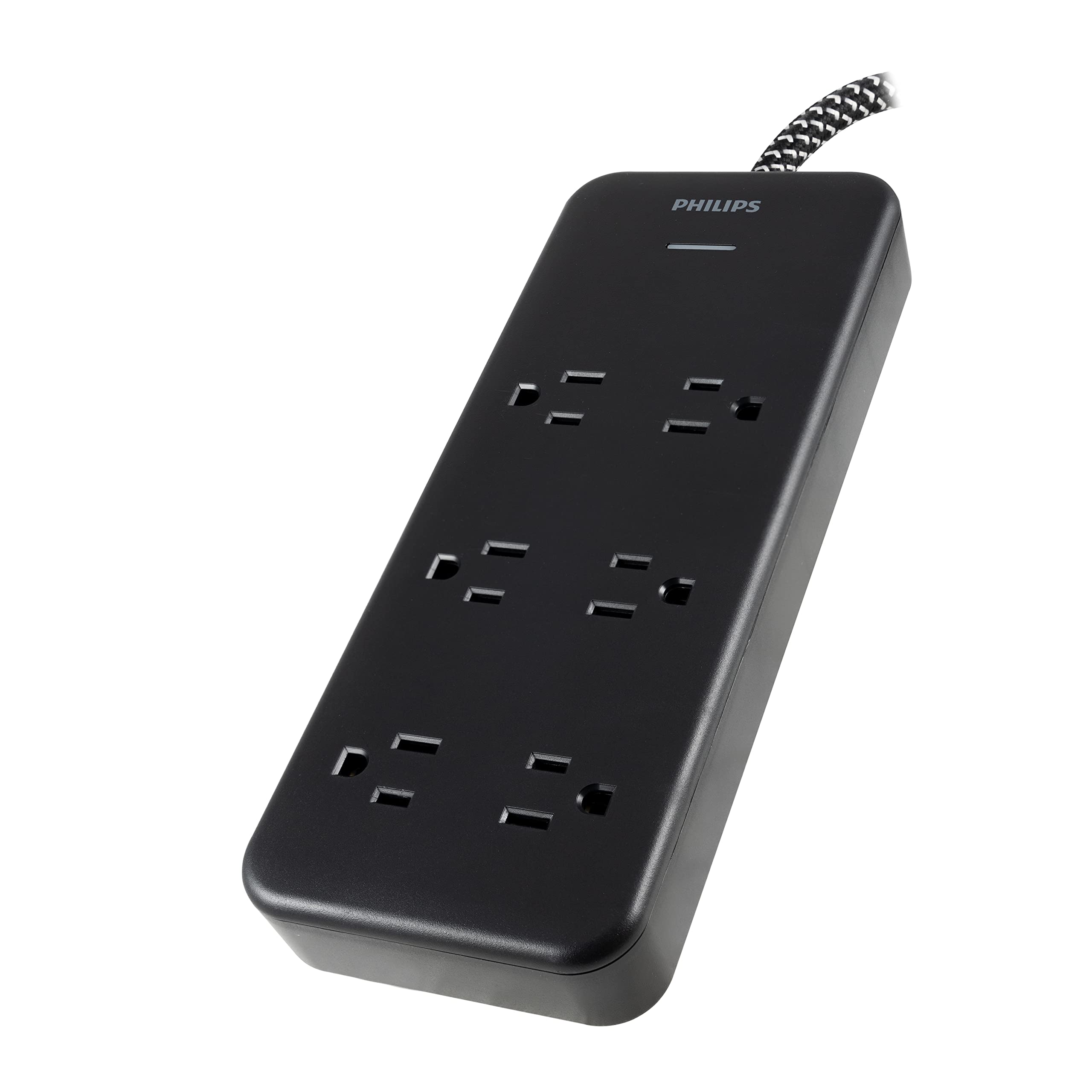 Protector Contra Sobretensiones Philips Spc6066bb/37  6 Salidas 1080j  2 4 M - Venta Internacional.