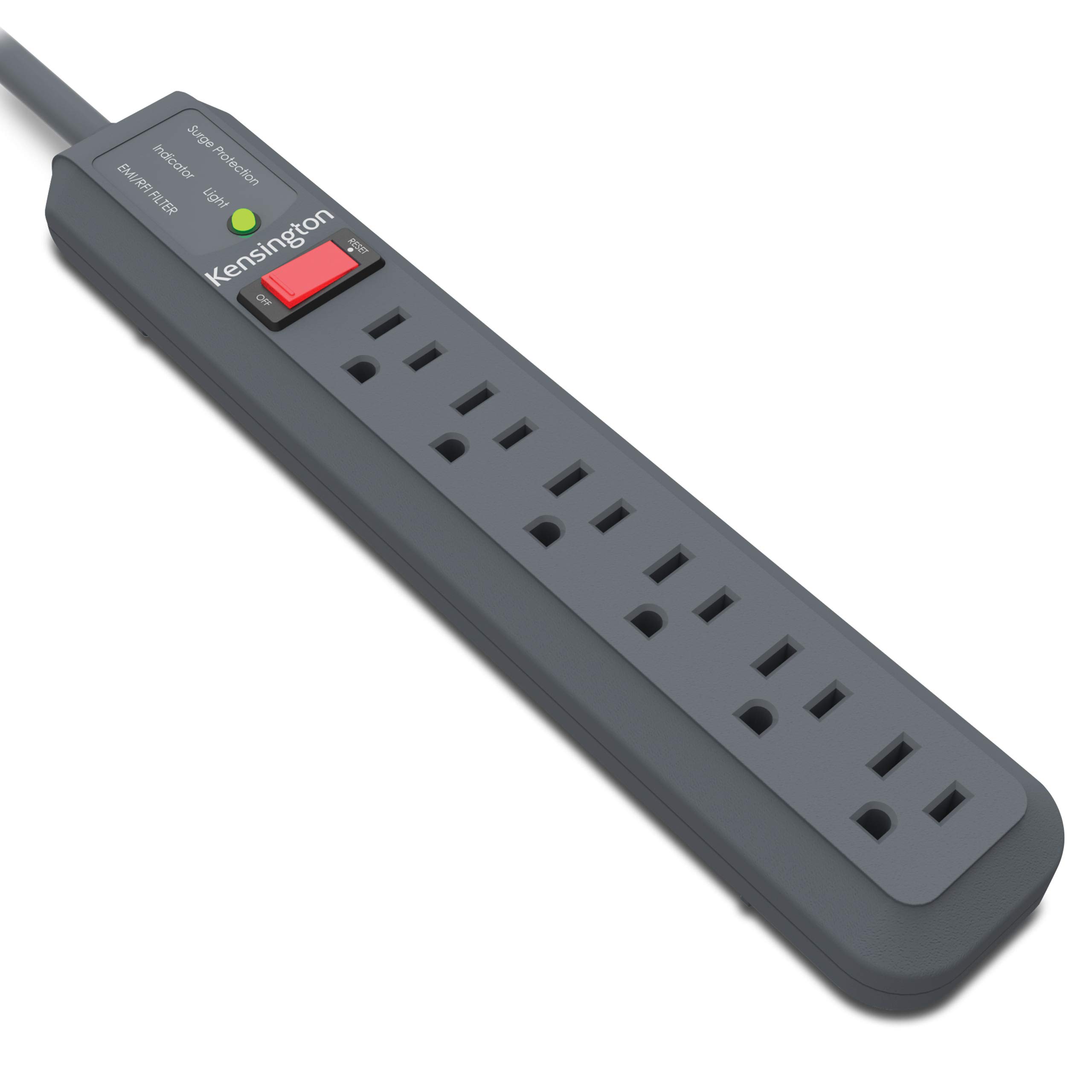 Power Strip Kensington Guardian De 6 Enchufes  4 5 M  Con Protector Contra Sobretensiones - Venta Internacional.