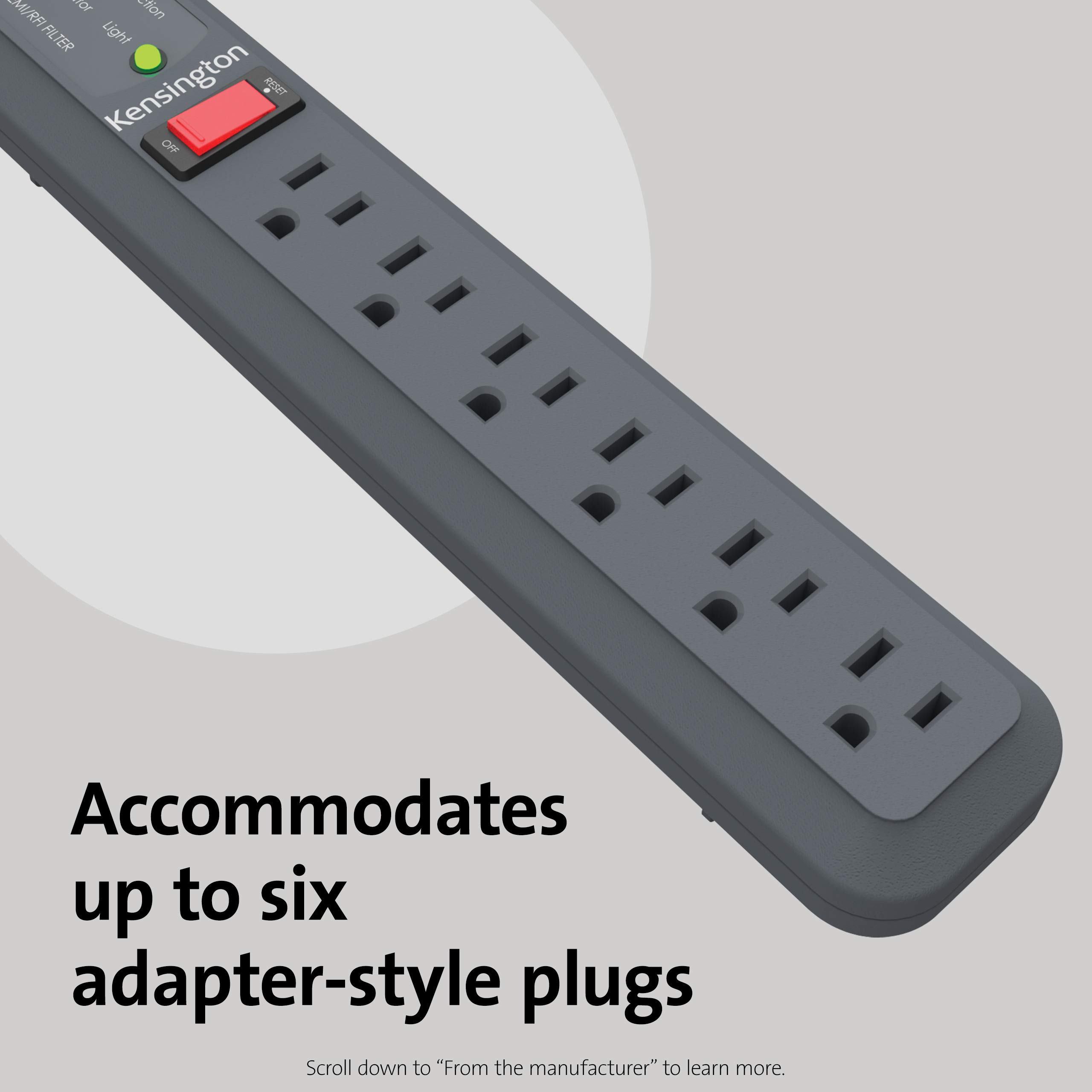 Foto 4 pulgar | Power Strip Kensington Guardian De 6 Enchufes  4 5 M  Con Protector Contra Sobretensiones - Venta Internacional.